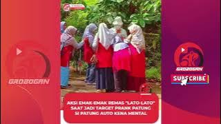 Aksi Emak-emak Remas 'Lato-lato' manusia patung| TV Grobogan.