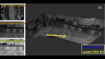 Model-aided monocular visual-inertial state estimation and dense mapping