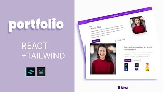 how to build a portfolio website using react js and tailwind css  || contactpage #5