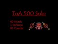 Toa 500 invocation solo 1 defence 60 attack no yellow keris