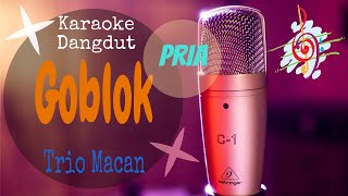 Karaoke Goblok - Trio Macan  Nada Pria (Karaoke Dangdut Lirik Tanpa Vocal)