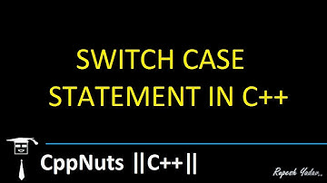 Switch Case Statement In C++
