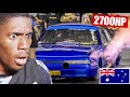 American Reacts to The Fastest Car in Australia 2700HP Holden Commodore