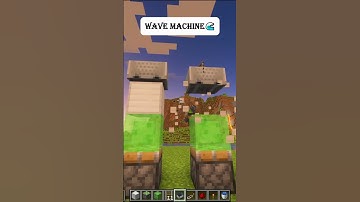 Minecraft: Wave Machine *easy*. | #shorts