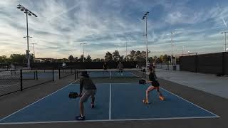 Sunset Park Pickleball. Kristina Nelson VS Christian Shelby