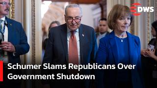 FULL PRESSER: Schumer Slams Republicans Over Government Shutdown | Day 3 Crisis at Capitol | AC15