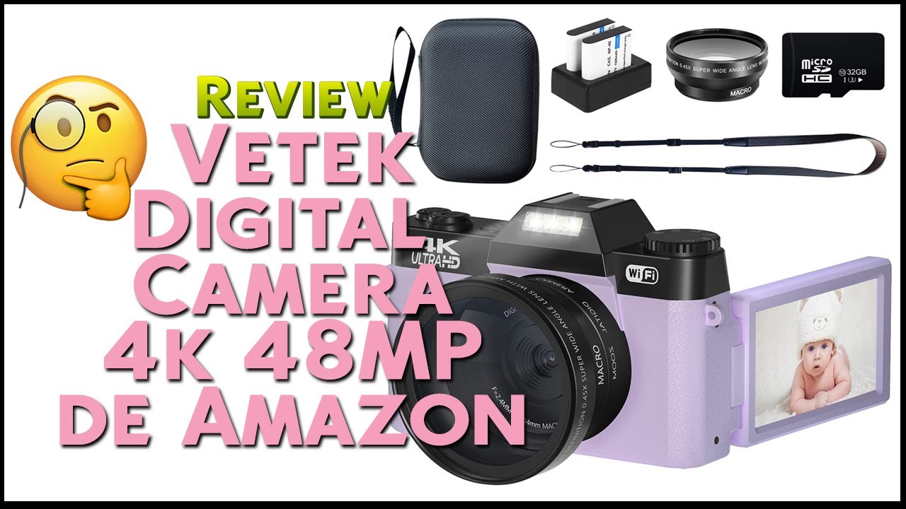 Chip atravesar Hula hoop VETEK CAMARA DIGITAL 4K DE AMAZON // REVIEW - YouTube