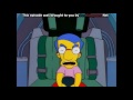 The simpsons  milhouse in a fighter jet