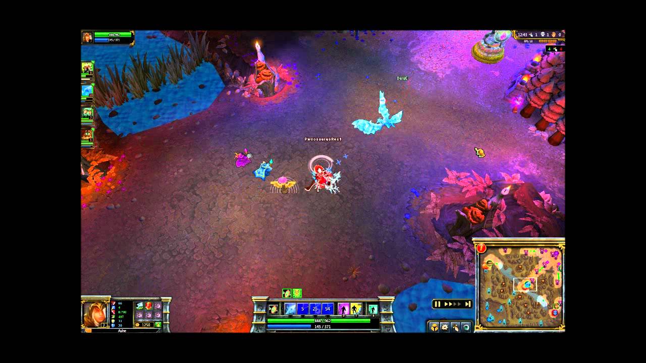 LoL - epic Ashe-Anivia countergank arrow across the map