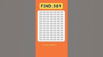 Find odd numbers - 389 - #odd #quiz #braintest