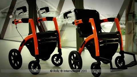 The Rollz Motion 2-in-1 rollator walker wheelchair demonstration
