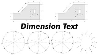 Size and Position of Dimension Text in Engineering Drawing Dimensioning