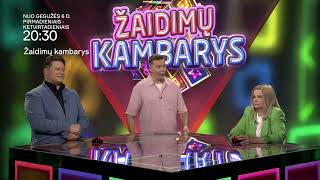 ŽAIDIMŲ KAMBARYS 🎲 - naujas TV žaidimas. PIRMADIENIAIS-KETVIRTADIENIAIS 20:30 #TV3 📺❤️