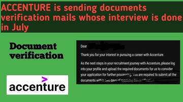Accenture is sending documents verification mails whose interview is done in July #accenture