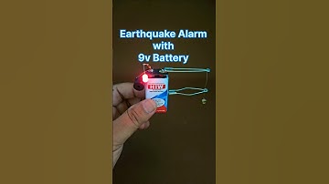 Make Earthquake Alarm with 9v Battery #scienceproject #shorts #ytshorts