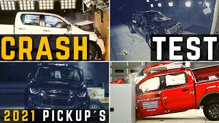 CRASH TEST PICKUPS TRUCKS 2021 - TACOMA, RANGER, FRONTIER by Nación Automotriz 27,810 views 3 years ago 7 minutes, 12 seconds