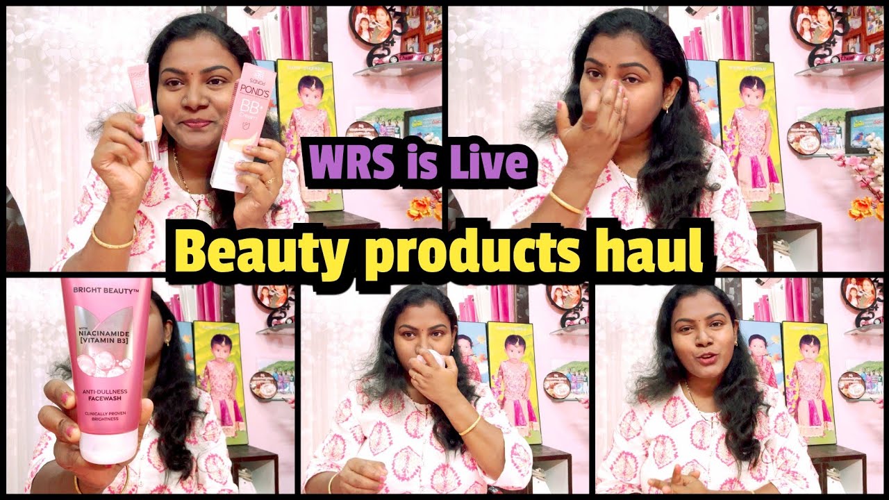 అందరికి తెలిసినవి అందరు కొనగలిగేవి Pond's Beauty products haul || WRS sale live లో ఉంది ||Amulya 
