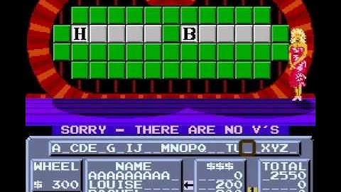 Wheel of Fortune (NES / Nintendo) - Vizzed.com Play