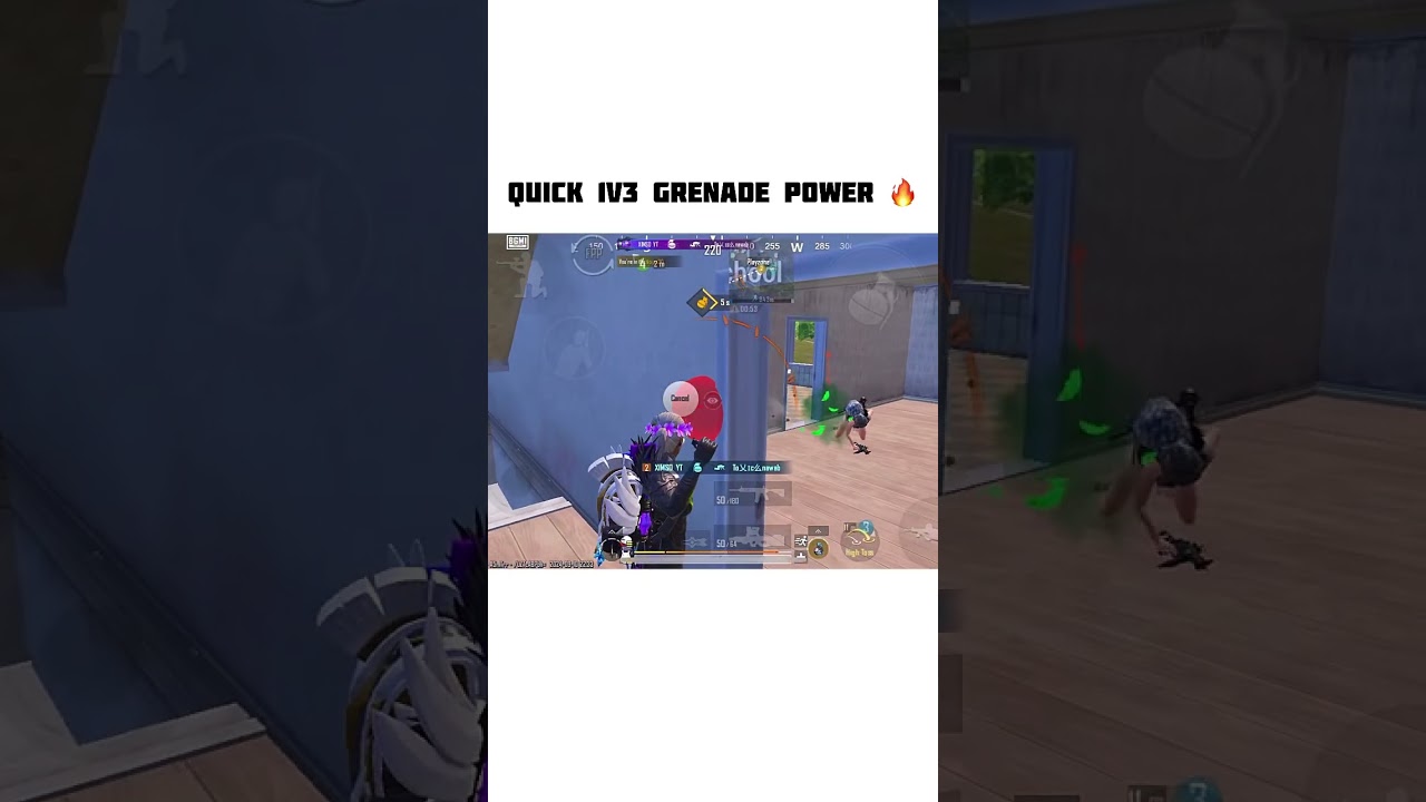 QUICK 1V3 GRENADE POWER 🤯🔥 // 