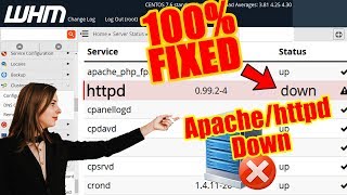 how to solve “apache down” or “httpd down” issue in whm(root)[explained]☑️