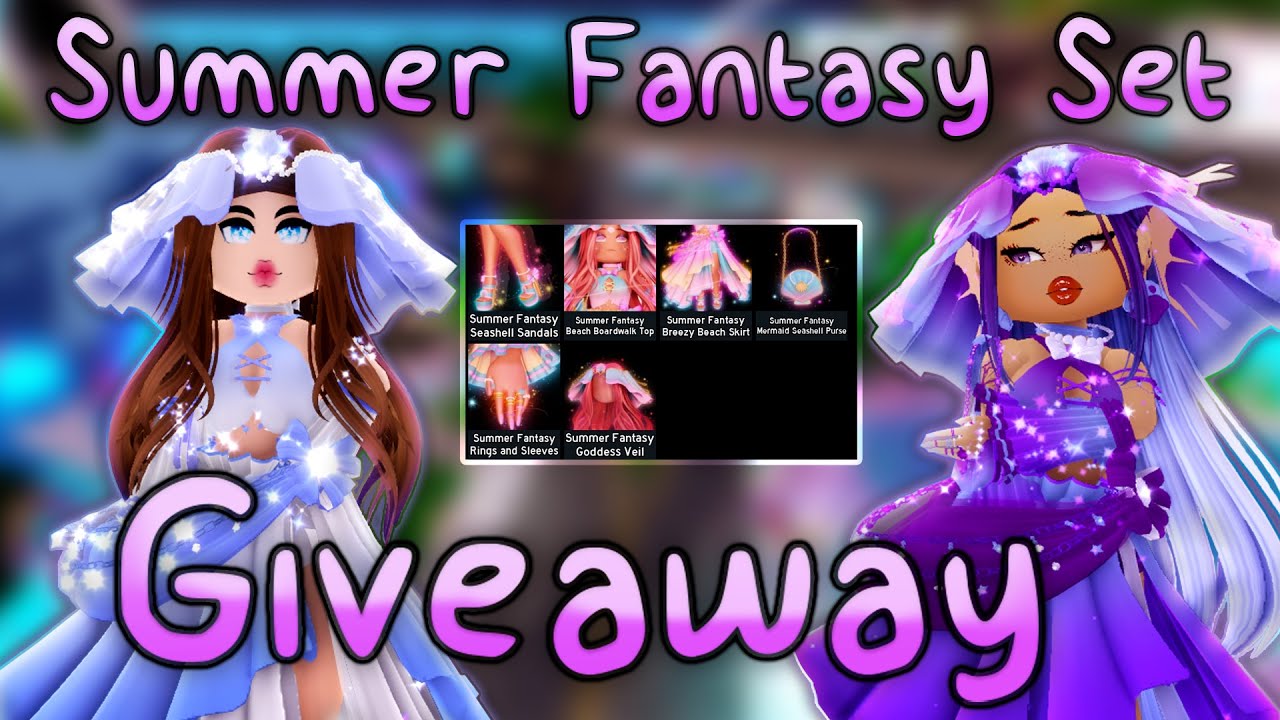 Summer Fantasy Set Giveaway w/@LizSlayys (Royale High) - YouTube