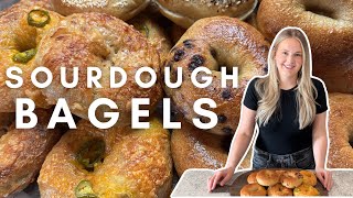 Perfect Sourdough Bagels at Home  Easy Step by Step Recipe