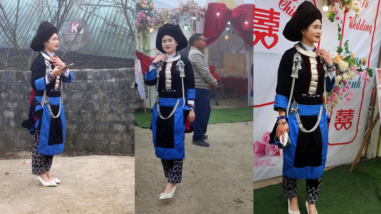 Những cô gái vô cùng xinh đẹp đi đám cưới trong sương mù dày đặc