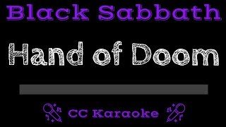 Black Sabbath • Hand Of Doom (CC) [Karaoke Instrumental Lyrics]