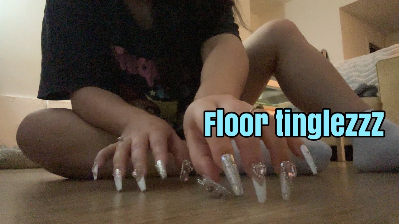 ASMR floor tapping and scratching