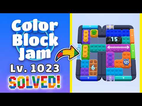Color Block Jam - Level 1023 Walkthrough 🧩 | Solution & Gameplay (Rollic Games) 📱