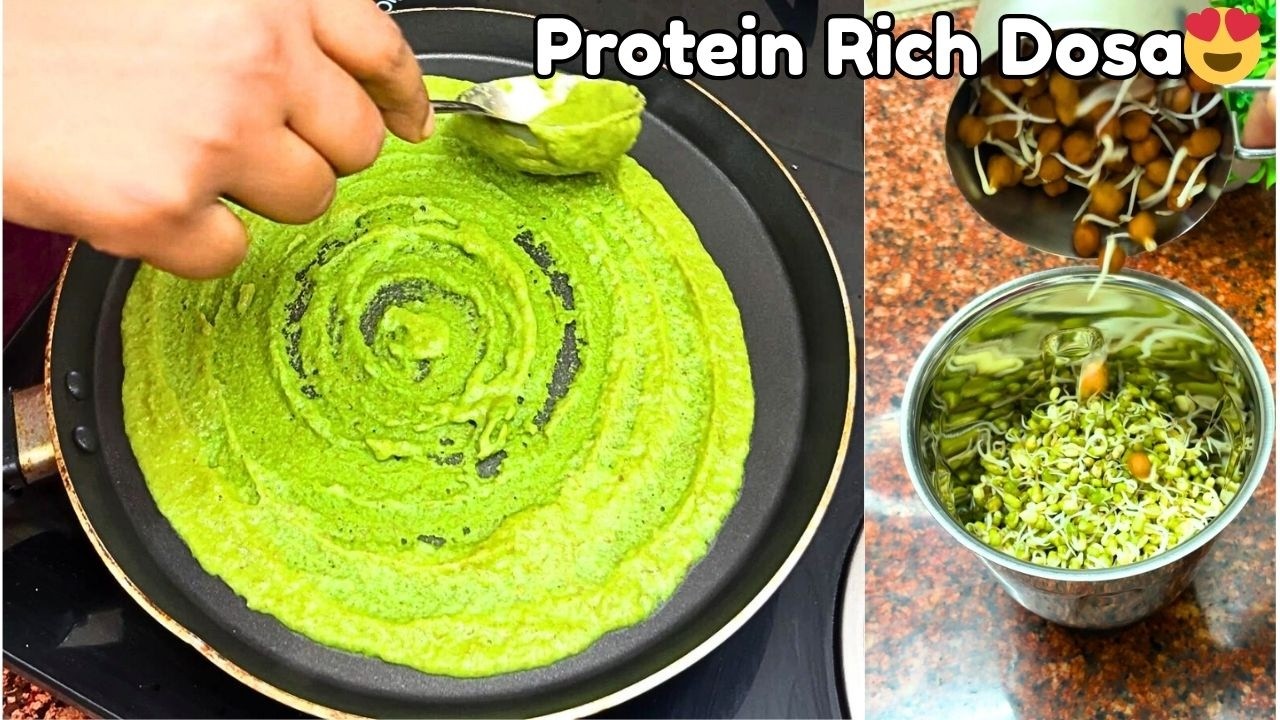 Protein Rich Green Dosa Recipe | झटपट हेल्थी नाश्ता | Weight Loss & Kids Friendly | Amrood की चटनी
