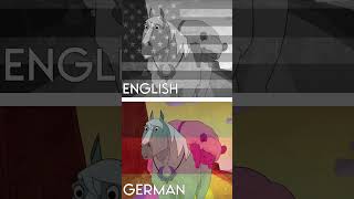 Horse in English and German comparison #centaurworld #horse #german #english #comparison #shorts