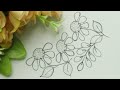 Simple Yet beautiful Hand embroidery Design Tutorial Step By Step - Embroidery Queen