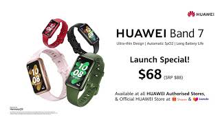 HUAWEI Band 7 – Thinner, Lighter, All-purpose Smart Assistance