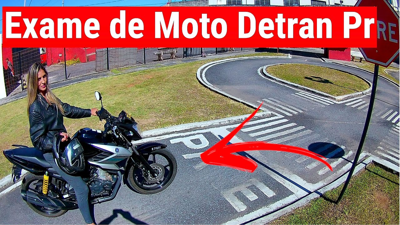 Aprenda o Teste Prático de MOTO Detran PR