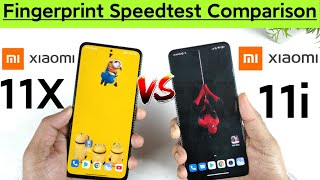 Mi 11x vs Xiaomi 11i Fingerprint Speedtest Comparison which is Fast