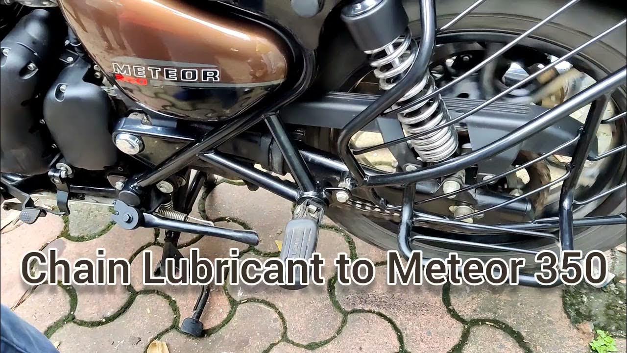 Royal Enfield Meteor 350 Supernova Brown chain Lubricantarunsdpr YouTube