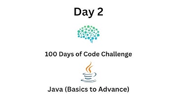 Day 2 of Mastering Java Programming: Your Journey from Scratch to Advanced in 100 Days of Code!