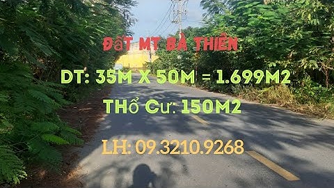 Đất MT Đường Bà Thiên, Xã Nhuận Đức, Củ Chi---35m x 50m = 1,699m2 ( Thổ Cư: 150m2 )