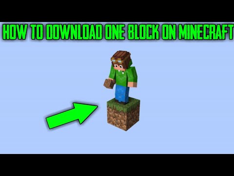 how to download one block in minecraft pc
