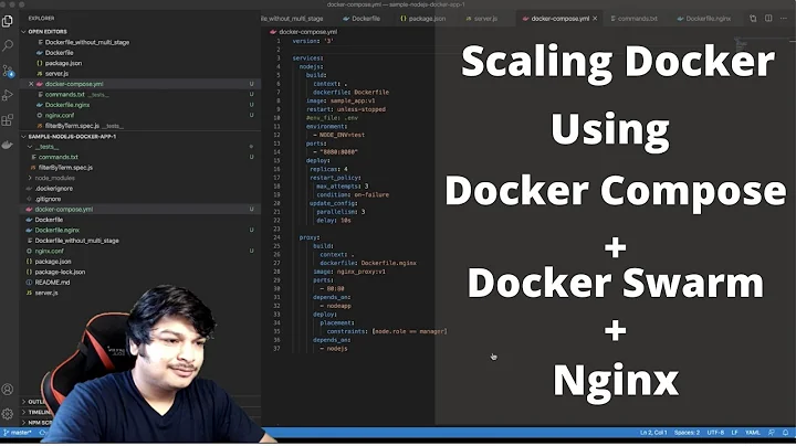Scaling Docker: Using Docker Compose + Docker Swarm + Nginx | Sandip Das