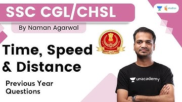 Time, Speed and Distance | Previous Year Paper | Maths | SSC CGL/CHSL | Naman Agarwal