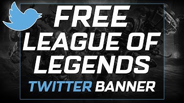 ▲ Free Gaming Twitter Banner - League of Legends - Halliford ▲