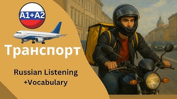 🎥Transport in Russia – A1+A2 Russian Listening Practice 🚲🛵🚃✈️🚢How Russians Get Around