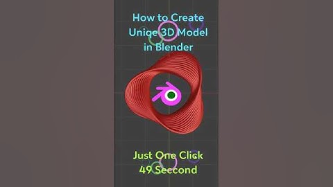 Blender tutorial unique 3d models 1 minute #tutorial #blender3ddesign #shortvideo #blender #3d