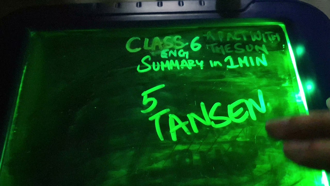 Class 6 English Ch 5 Tansen Summary In 1 Minute A Pact With The Sun