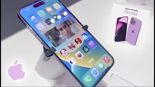 iPhone 14 Pro Max 256 gb Shopping Vlog in Orchid Color 💜