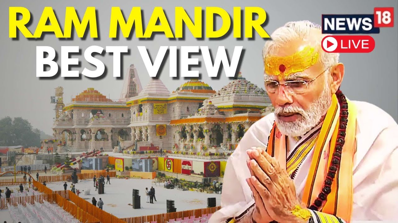 Ayodhya Live Visuals On Ram Mandir Consecration Day | PM Modi At Ram Temple | Ram Siya Ram | N18L's Banner