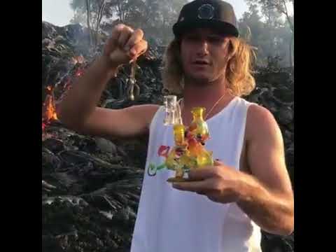 Dude Takes A Dab Hit Off Lava!