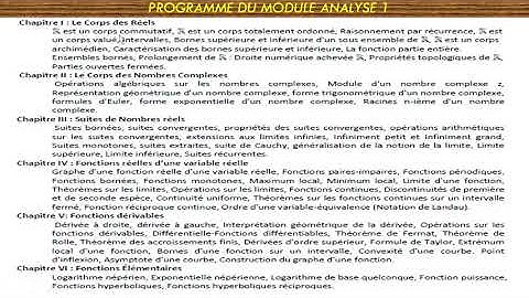 MI :Spécialité Mathématiques /Informatique: Programme 1ère année  برنامج السنة اولى MI 3/5